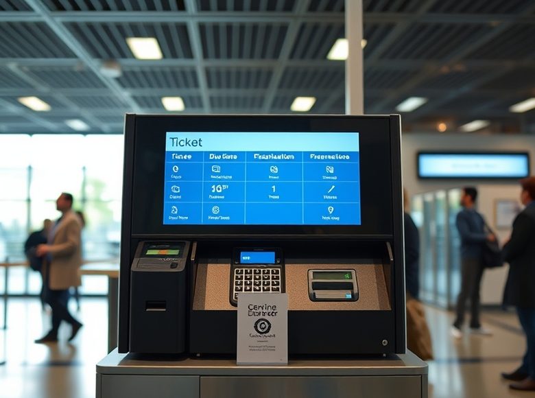 Queue call display in a bank branch